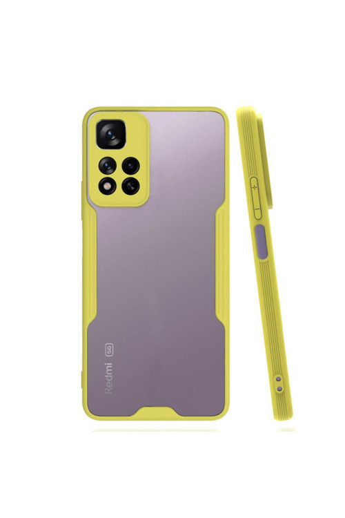 Xiaomi Redmi Note 11 Pro Plus 5G Kılıf Parfe Kapak - Sarı