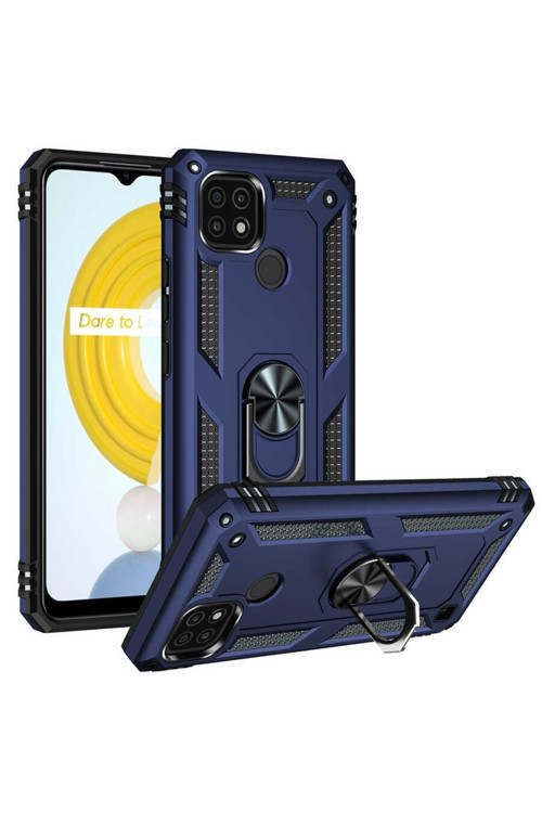 Realme C21 Uyumlu Kılıf Vega Kapak (Mavi)