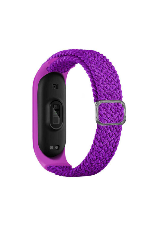 Xiaomi Mi Band 3 Uyumlu Krd-49 Örgü Kordon-Pitaya