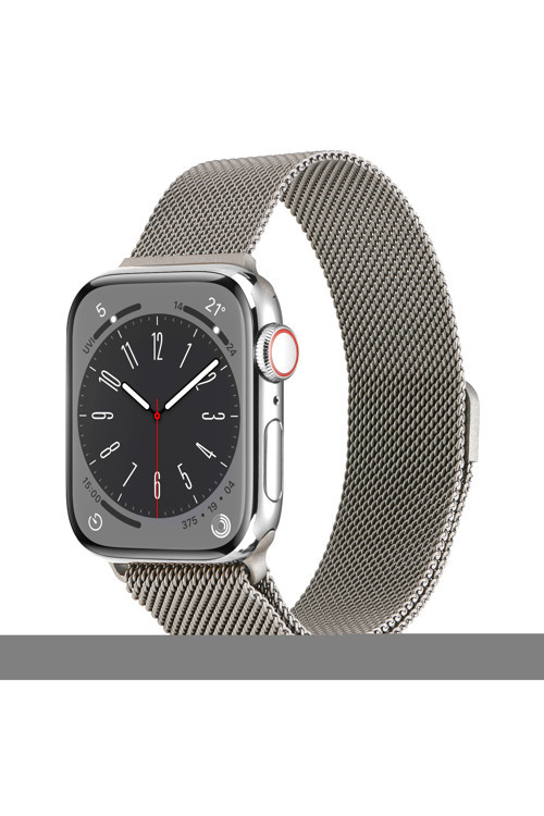 Watch 7 45Mm Uyumlu Krd-01 Metal Kordon New Gray