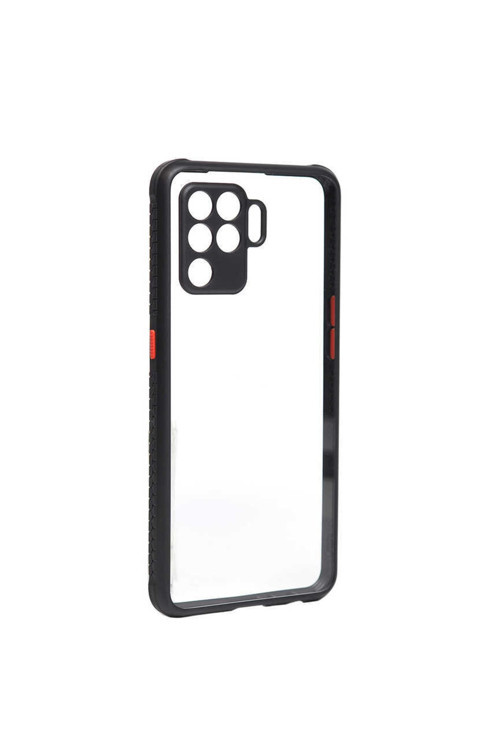 Oppo Reno 5 Lite Uyumlu Kılıf Kaff Kapak (Siyah)