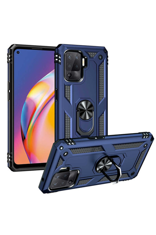 Oppo Reno 5 Lite Uyumlu Kılıf Vega Kapak (Mavi)