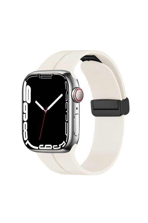 Watch 38Mm Uyumlu Krd-84 Uyumlu Zyl Kordon Soft White