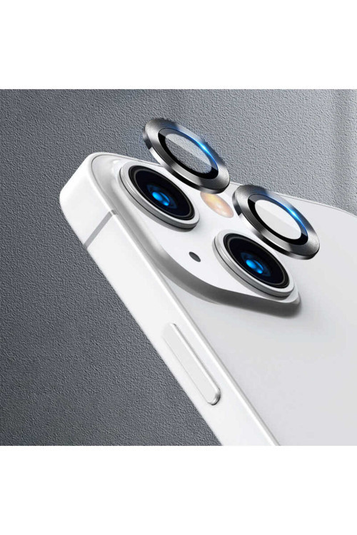 İphone 13 Mini Uyumlu Ysf Cl-07 Kamera Lens Koruyucu-Koyu Gri