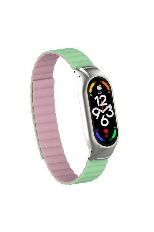 Xiaomi Mi Band 7 Uyumlu Krd-69 Kordon Açık Yeşil