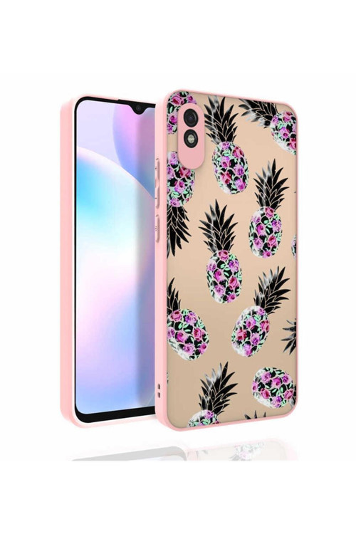 Xiaomi Redmi 9A Kılıf Desenli Kamera Korumalı Parlak Nora Kapak