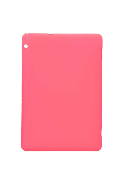Huawei T5 10 Inc Kılıf Sky Tablet Silikon Soft Tablet Silikon - Pembe Koyu