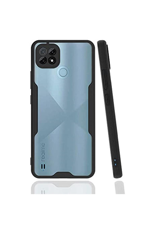 Realme C21 Kılıf Parfe Kapak, Siyah