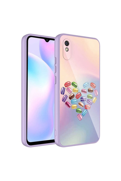 Xiaomi Redmi 9A Kılıf Kamera Korumalı Desenli Sert Silikon Epoksi Kapak