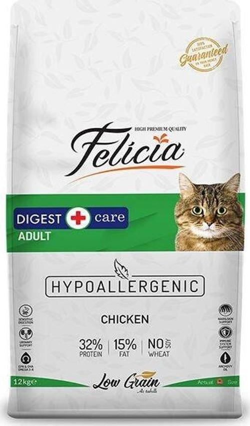 Düşük Tahıllı Hipoalerjenik Tavuklu Yetişkin Kedi Maması 12 Kg - Farmapets