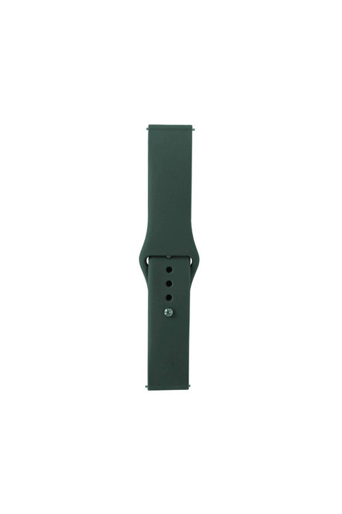 Gear S2 Band Serisi 20Mm Klasik Kordon Silikon Strap Kayış-Pine Yeşil