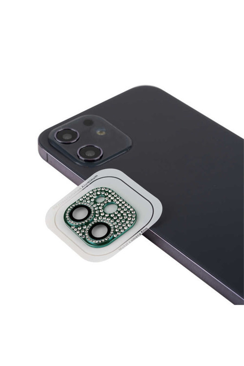Apple İphone 11 Uyumlu Cl-08 Kamera Lens Koruyucu, Koyu Yeşil