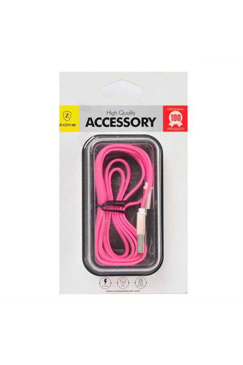 Pembe High Speed Lightning Usb Kablo-Btz