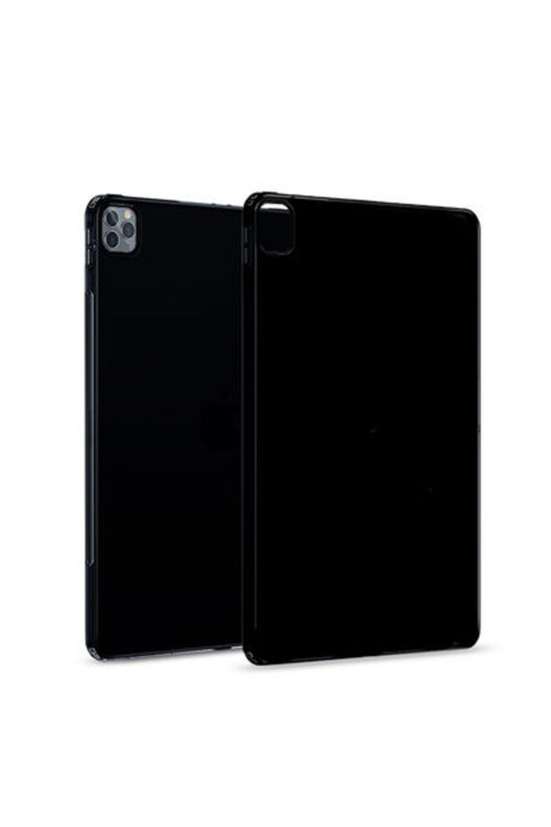 Apple İpad Pro 12.9 Pro 2020 (4.Nesil) Esnek Yapılı Siyah Süper Silikon Kılıf