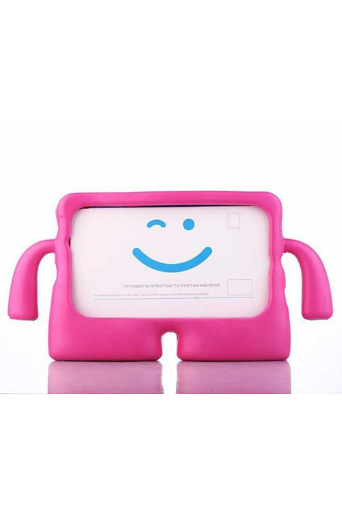 Galaxy Tab A7 10.4 T500 2020 İbuy Standlı Tablet Kılıf-Pembe Koyu