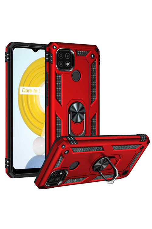 Realme C21 Kılıf Vega Kapak - Kırmızı