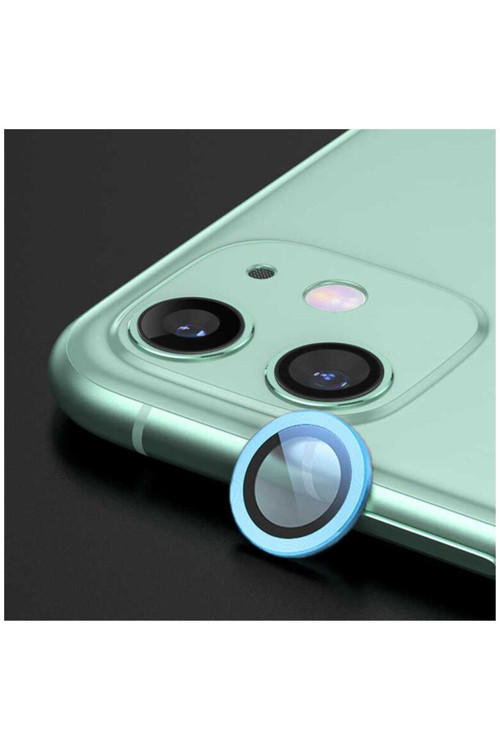 Apple Iphone 12 Uyumlu Cl-07 Kamera Lens Koruyucu Mavi