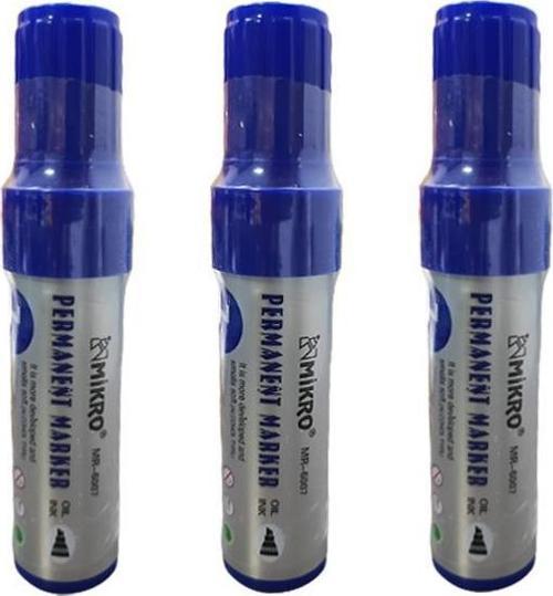 Jumbo Permanent Marker Mavi 7 mm 3’lü