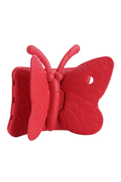 İpad Mini 4 Butterfly Standlı Tablet Kılıf - Kırmızı