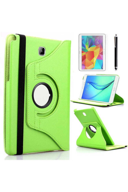 Galaxy Tab A T550 9.7 Dönebilen Standlı Kılıf-Yeşil