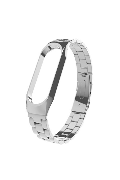 Xiaomi Mi Band 6 Uyumlu Krd-04 Metal Kordon Gümüş