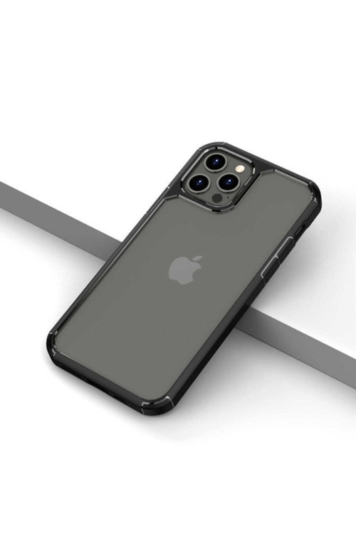 İphone 12 Pro Max Uyumlu Mkc Roll Kılıf-Siyah