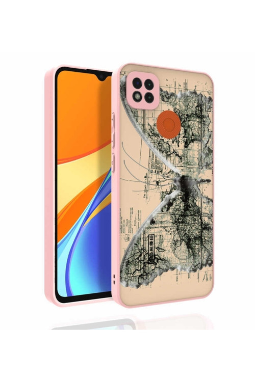 Xiaomi Redmi 9C Kılıf Desenli Kamera Korumalı Parlak Nora Kapak