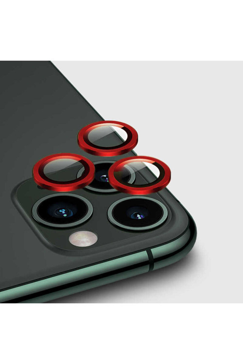 İphone 12 Pro Uyumlu Blt Cl-02 Kamera Lens Koruyucu-Kırmızı