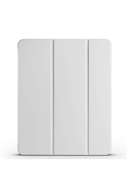İpad Air 11 2025 M3 Tkdw Smart Cover Kalem Bölmeli Standlı 1-1 Kılıf - Gri