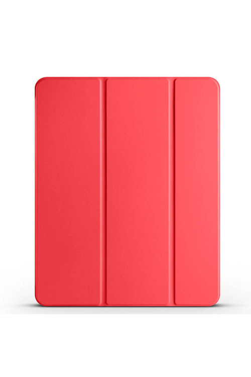 İpad Air 11 2025 M3 Omsy Smart Cover Kalem Bölmeli Standlı 1-1 Kılıf - Kırmızı