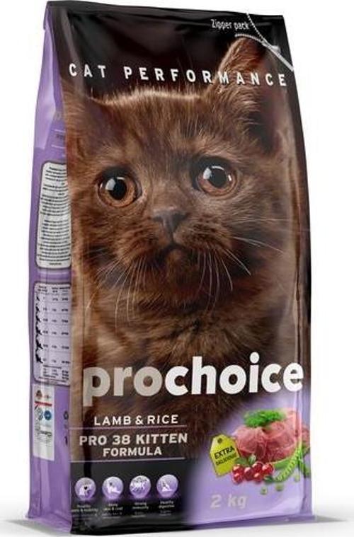 Pro Choice Pro 38 Kitten Kuzu Etli Yavru Kedi Maması 2 kg