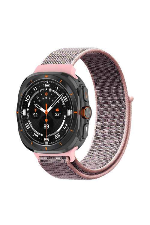 Galaxy Watch Ultra 47Mm Krd-03 Hasır Kordon-Kum Pembe