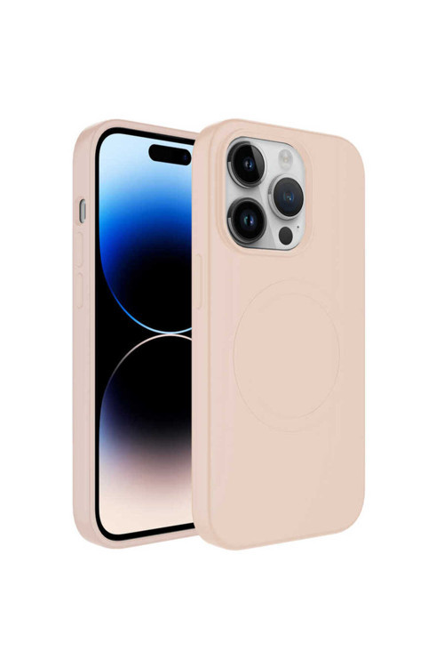 İphone 12 Pro Max Uyumlu Magsafe Wireless Şarj Özellikli Pastel Renk Silikon Tuva Plas Kılıf-P