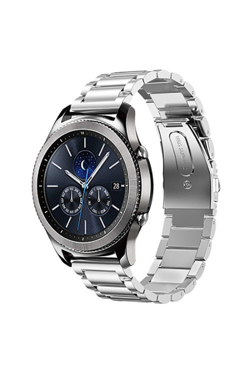 Galaxy Watch 46Mm (22Mm) Uyumlu Krd-04 Metal Kordon-Gümüş