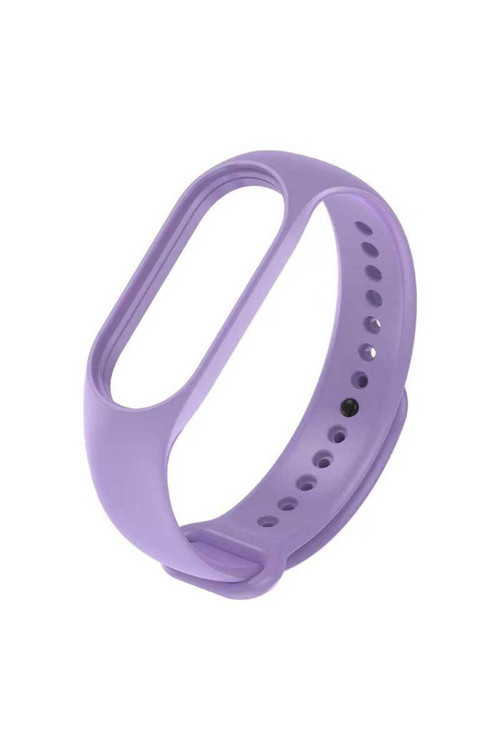 Xiaomi Mi Band 7 Uyumlu Klasik Tknr Kordon-Lila