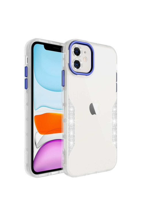 Iphone 11 Kılıf Simli Ve Lens Korumalı Pano Kılıf