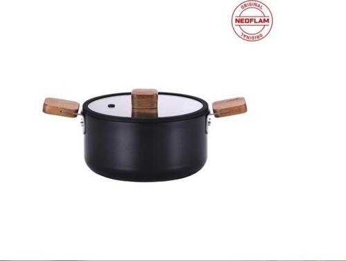 0128 D-NEOBN220 BIEN ALUMINYUM DOKUM TENCERE SIYAH 20CM