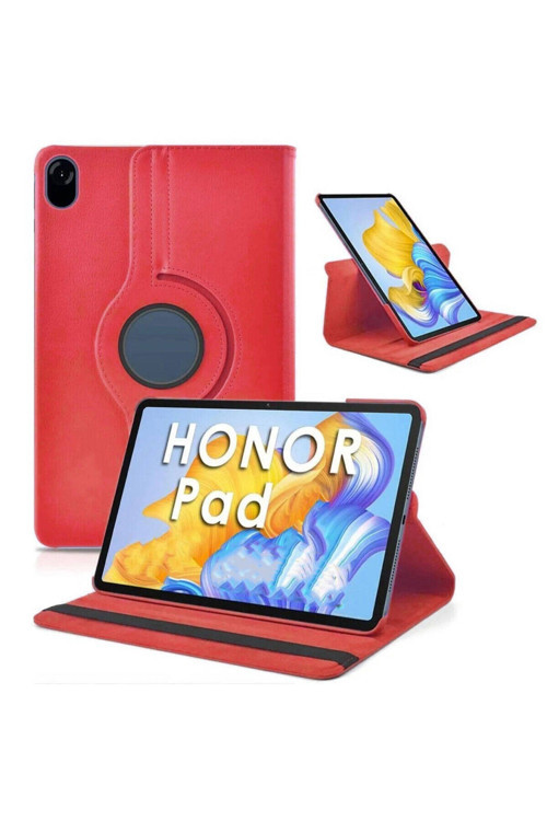 Huawei Honor Pad X8 Pro 11.5 Vlmr Dönebilen Standlı Kılıf - Kırmızı
