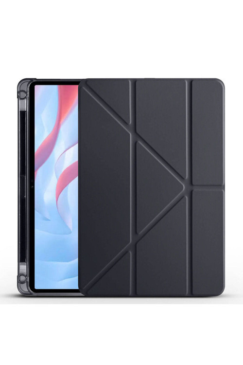 Huawei Honor Pad X8 Pro 11.5' Kılıf Tri Folding Kalem Bölmeli Standlı Kılıf - Siyah