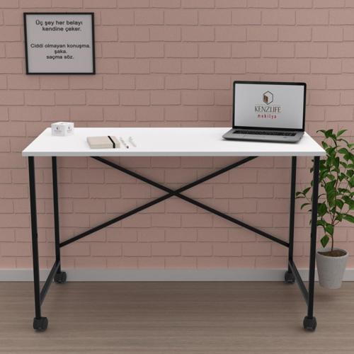 ofis masası momoko 075*110*40 byzsyh tekerlekli bilgisayar çalışma büro