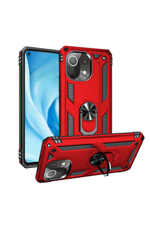 Xiaomi Mi 11 Lite Kılıf Vega Kapak - Kırmızı