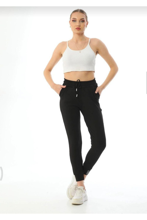 Unisex Fitilli Cepli Eşofman Alt