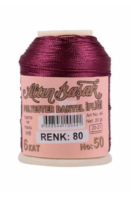 Polyester Dantel Ipliği 6 Kat 20 Gr Renk 80
