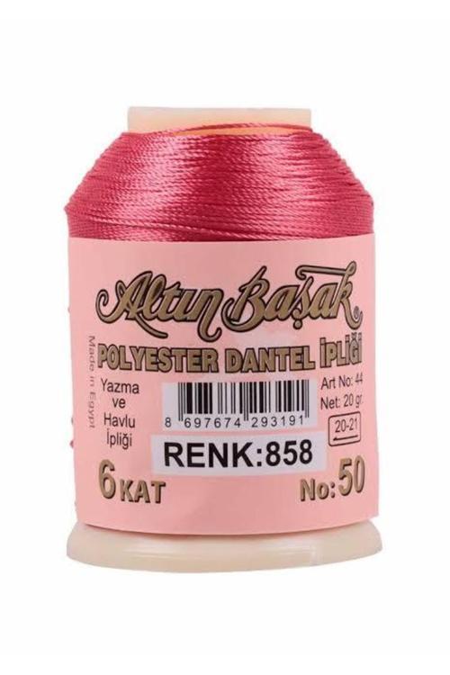 Polyester Dantel Ipliği 6 Kat 20 Gr Renk 858