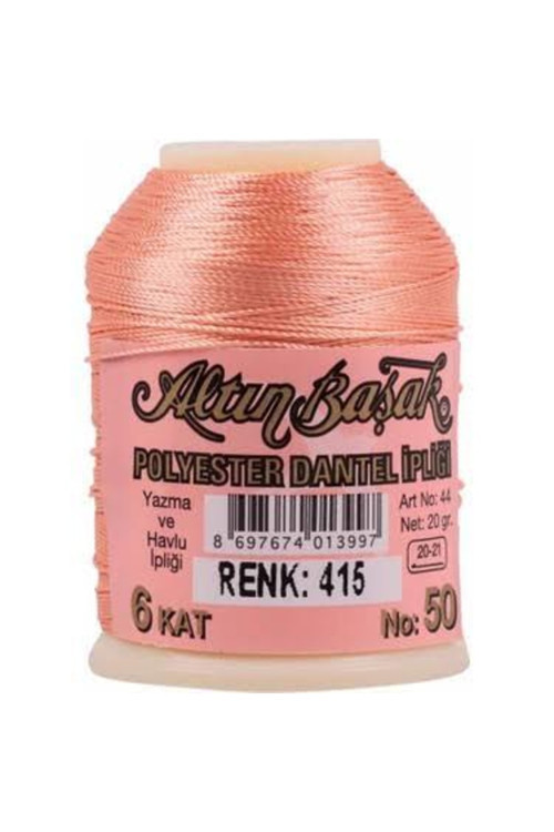Polyester Dantel Ipliği 6 Kat 20 Gr Renk 415