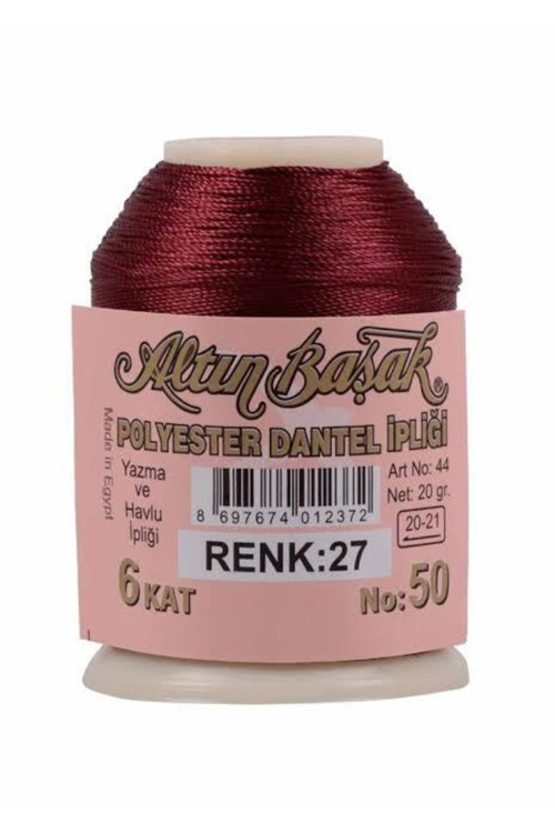 Polyester Dantel Ipliği 6 Kat 20 Gr Renk 27