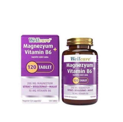 Magnezyum Vitamin B6 200/10MG 120 Tablet