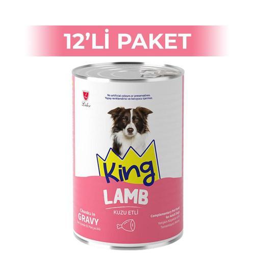 Sos İçerisinde Et Parçacıklı Kuzu Etli Köpek Konservesi 400 gr 12 Adet