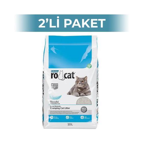 Kokusuz Bentonit Kedi Kumu 10 lt 2 Adet