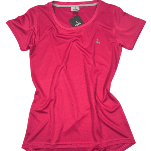 Kadın Sıfır Yaka Tişört Mürdüm